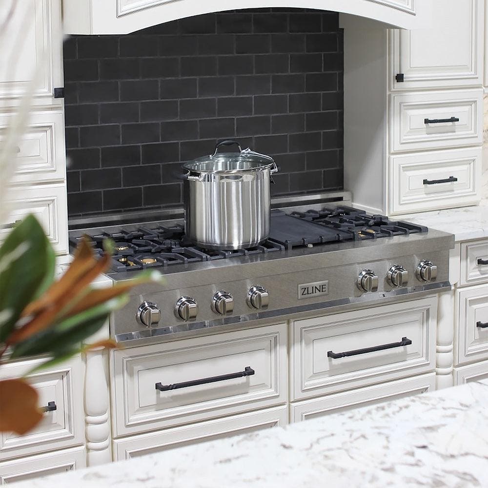 Zline RTSBR48 48 Inch Durasnow Stainless Steel, Brass Burners