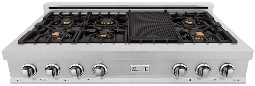 Zline RTSBR48 48 Inch Durasnow Stainless Steel, Brass Burners
