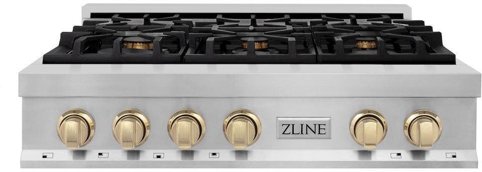 Zline RTZ36G Stainless Steel And Gold Accents