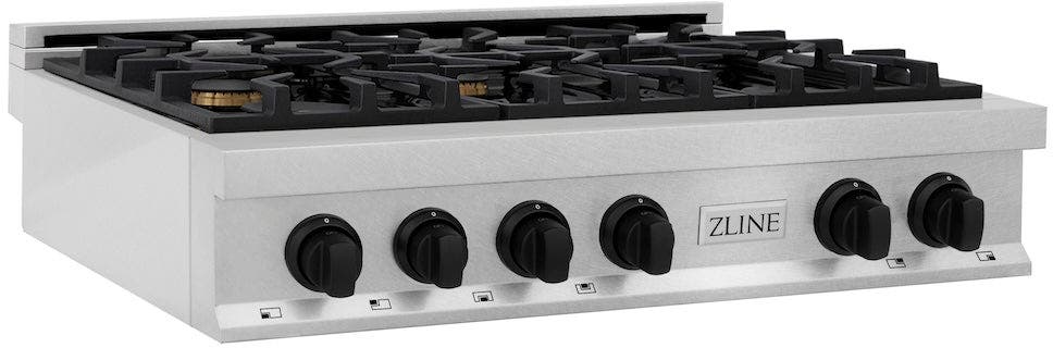 Zline RTSZ36MB Durasnow Stainless Steel and Matte Black Accents