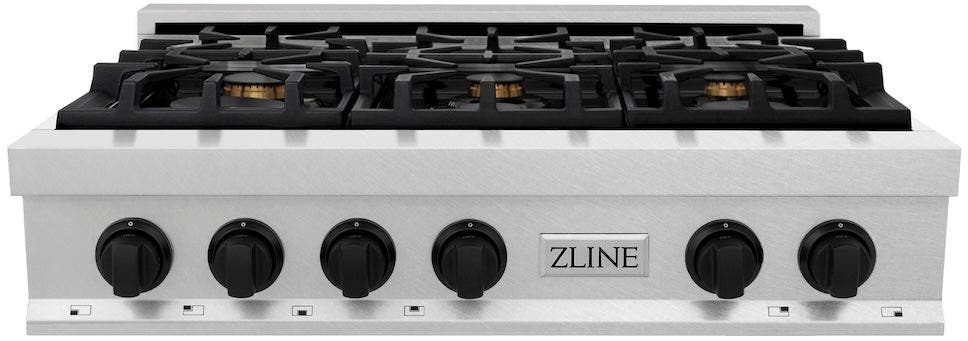 Zline RTSZ36MB Durasnow Stainless Steel and Matte Black Accents