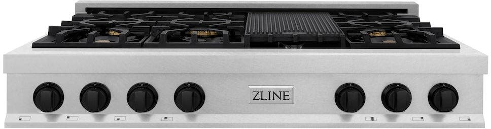 Zline RTSZ48MB Durasnow Stainless Steel and Matte Black Accents
