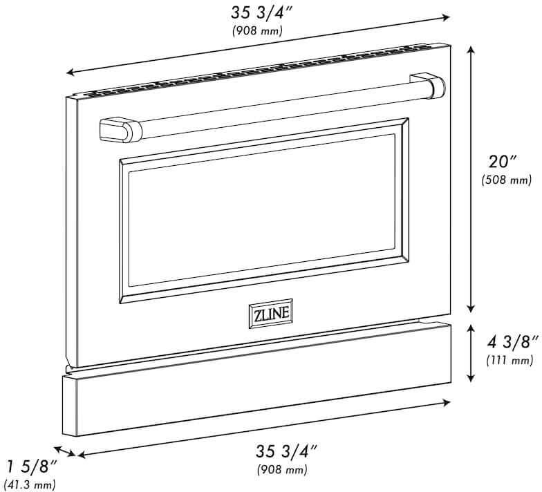 Zline SRDRWM36 White Matte