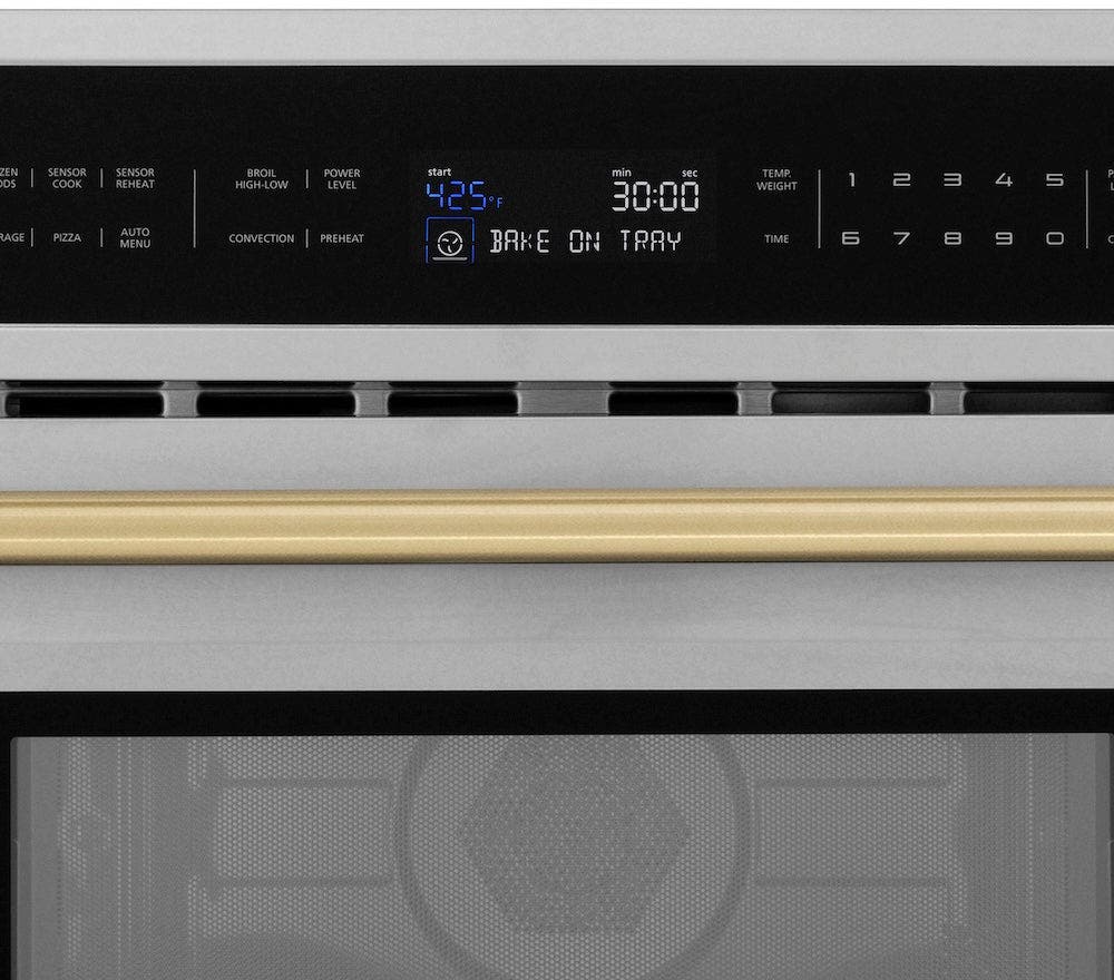 Zline MWOZ30CB Stainless Steel And Champagne Bronze Accents
