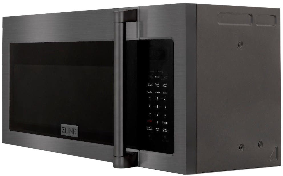 Zline MWOOTRH30BS Black Stainless Steel, Modern Handle