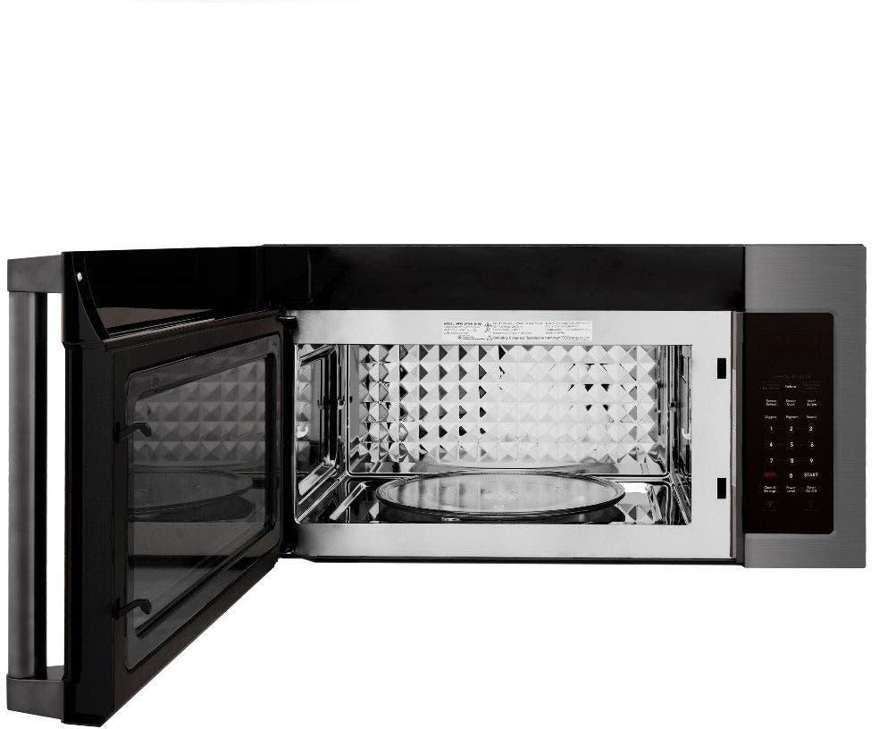 Zline MWOOTRH30BS Black Stainless Steel, Modern Handle
