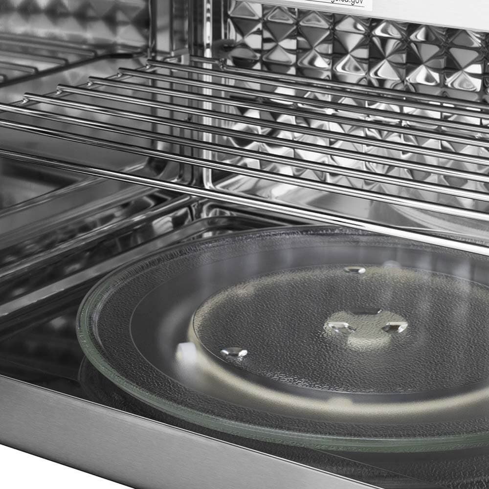 Zline MWOOTRH30BS Black Stainless Steel, Modern Handle
