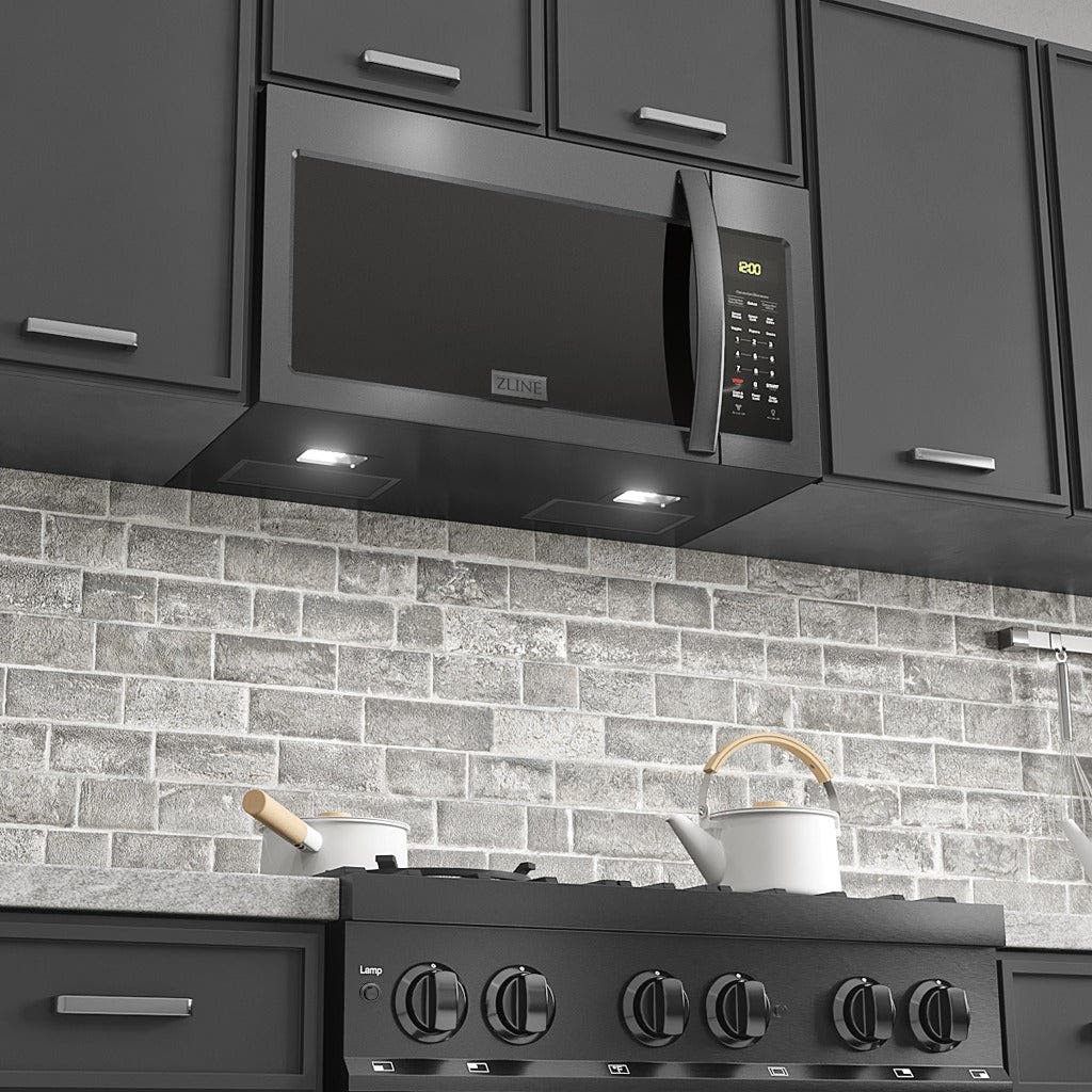 Zline MWOOTR30BS Black Stainless Steel