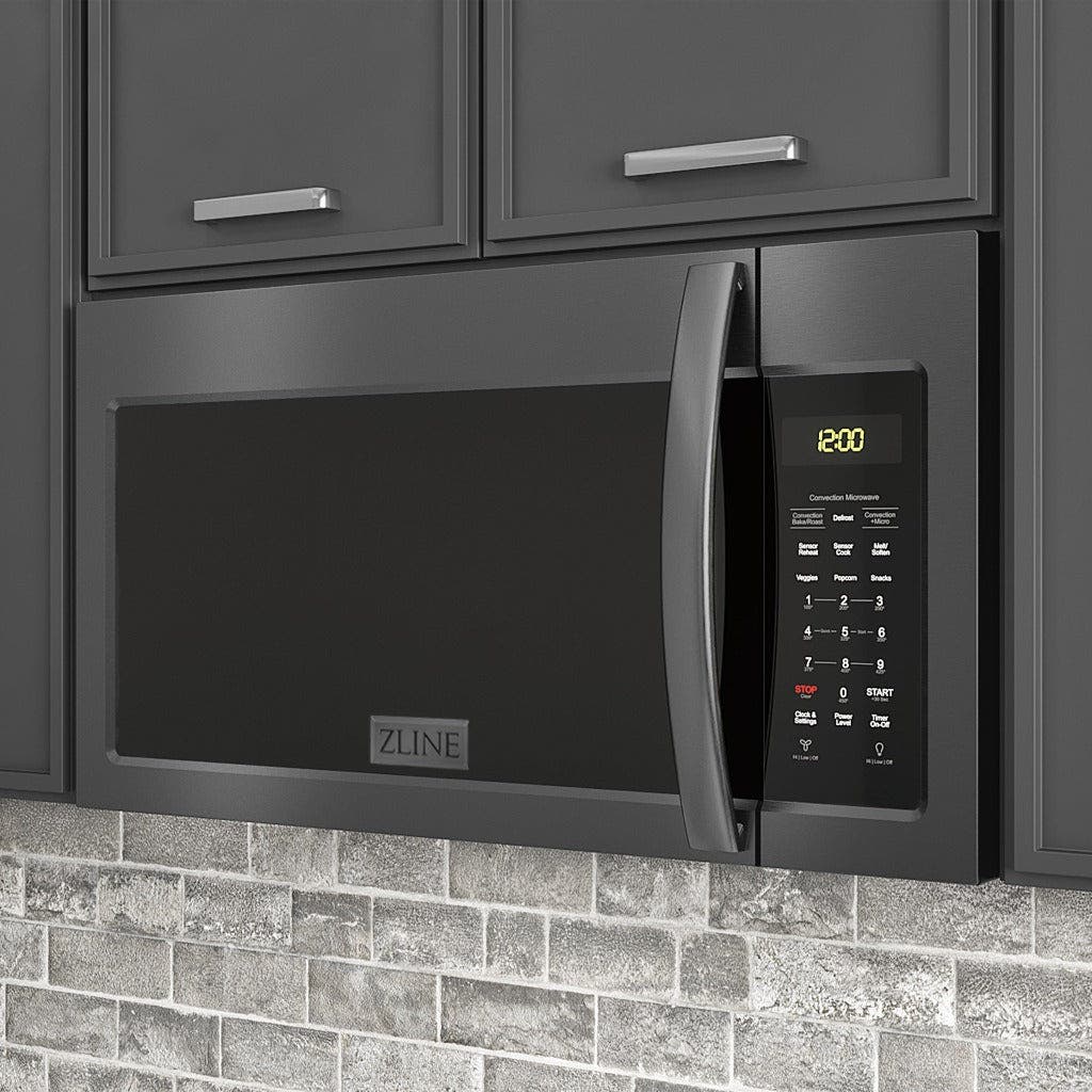 Zline MWOOTR30BS Black Stainless Steel