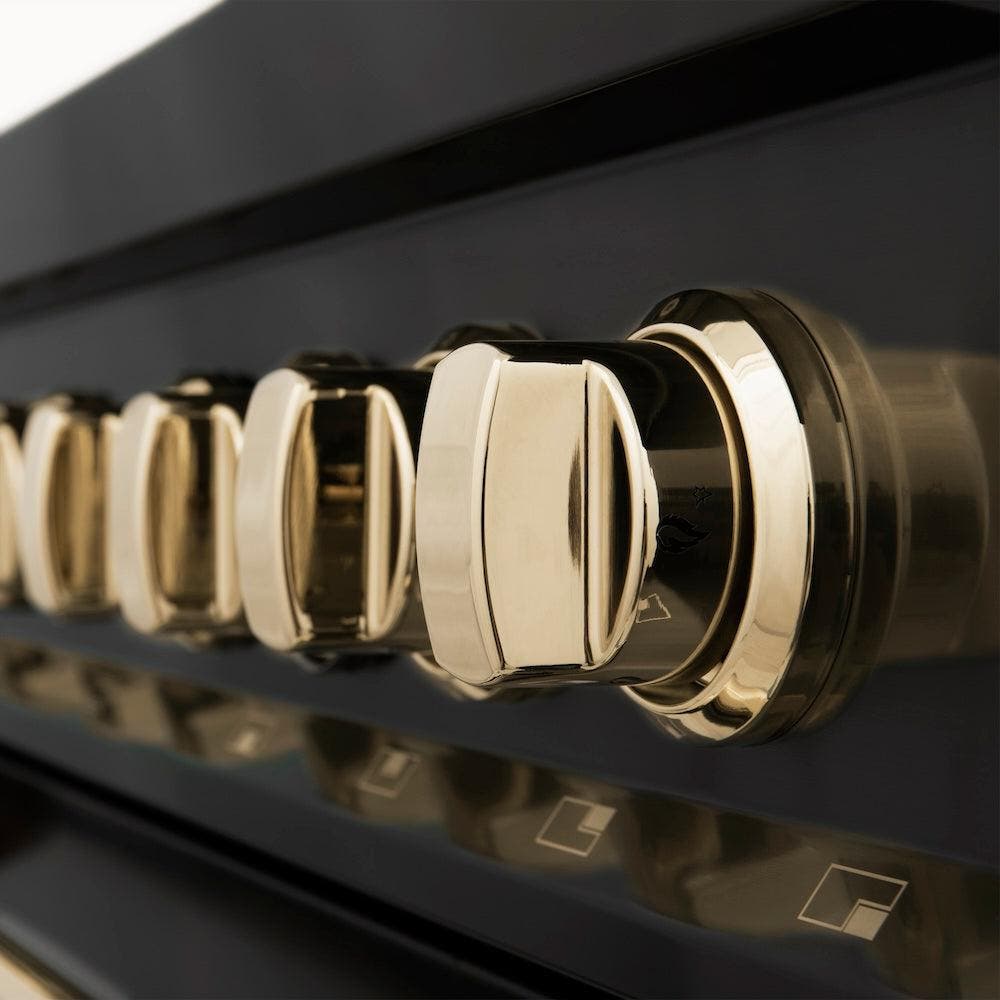 Zline RABZ30G Black Stainless Steel With Gold Accents