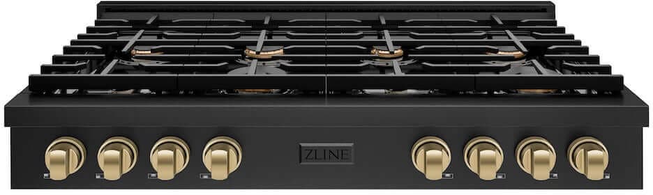 Zline SRTBZ48CB Black Stainless Steel With Champagne Bronze Accent...