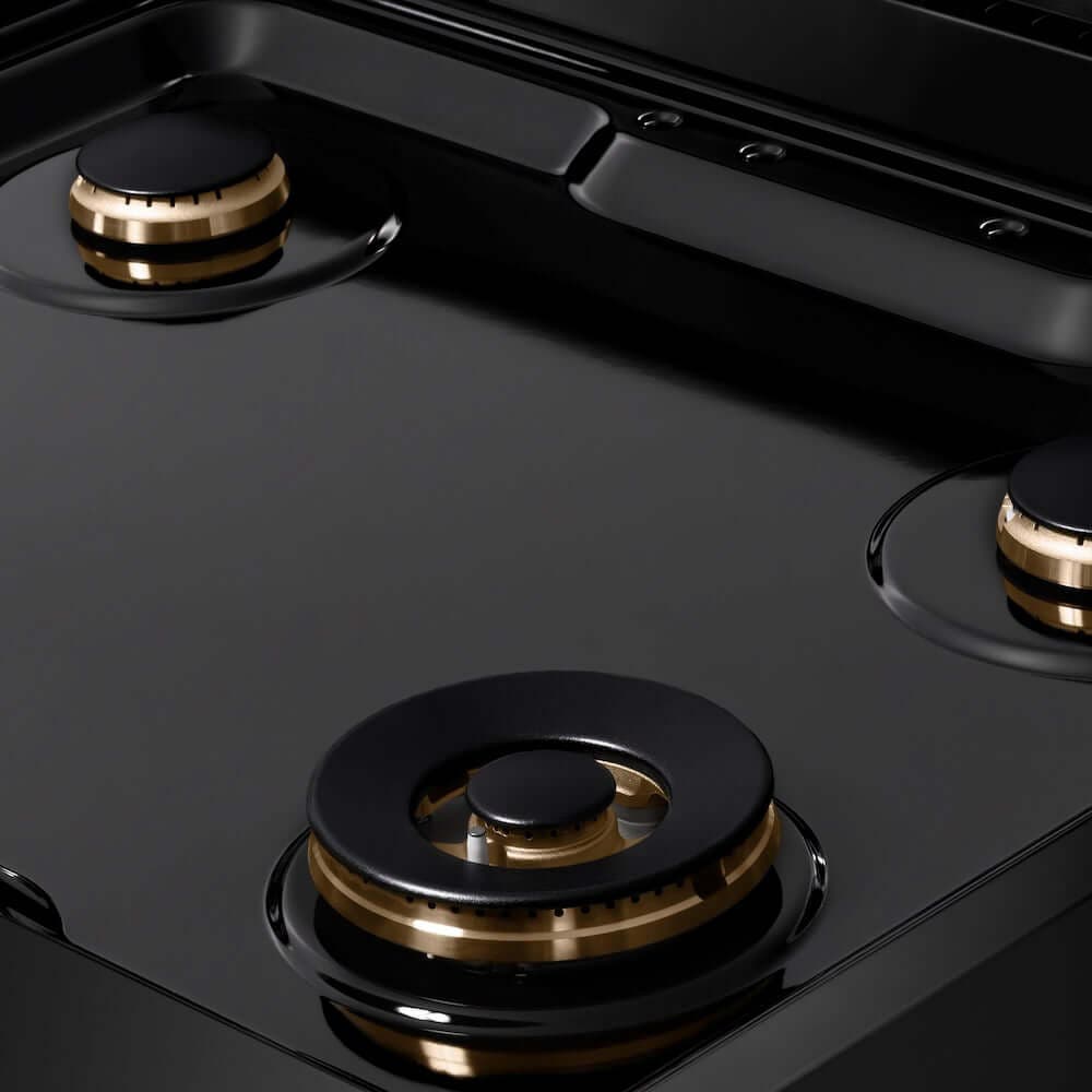 Zline SRTBZ30G Black Stainless Steel With Polished Gold Accents