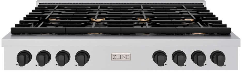 Zline SRTZ48MB Stainless Steel With Matte Black Accents
