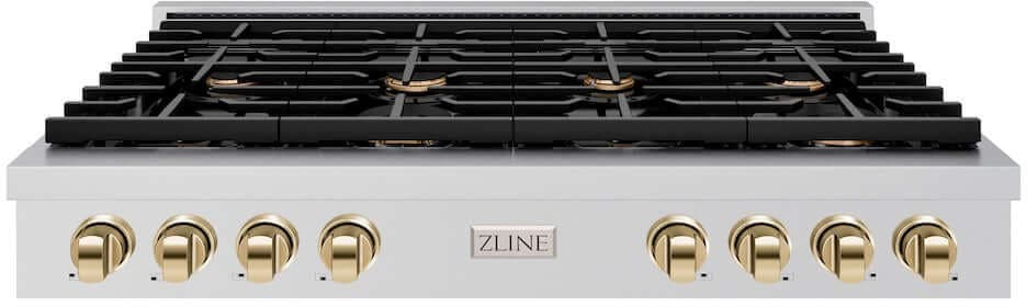 Zline SRTZ48G Stainless Steel With Polished Gold Accents