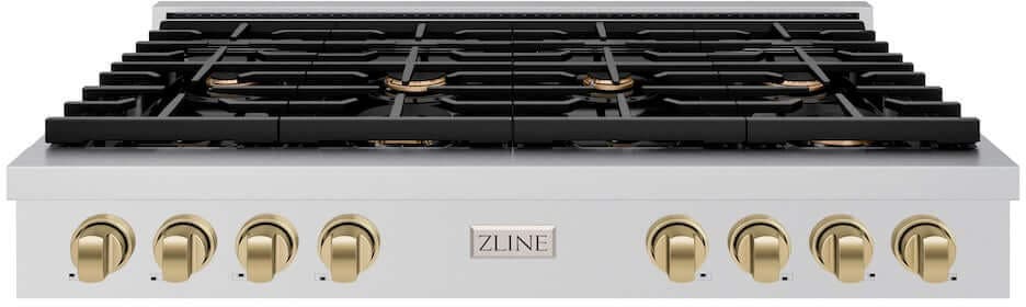 Zline SRTZ48CB Stainless Steel With Champagne Bronze Accents