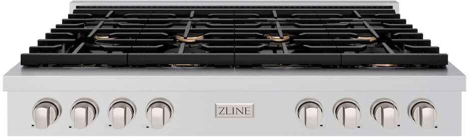 Zline SRTBR48 Stainless Steel With Brass Burners