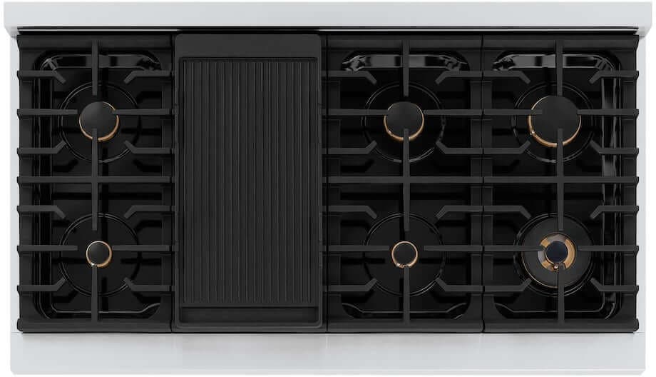 Zline SRTBR48 Stainless Steel With Brass Burners