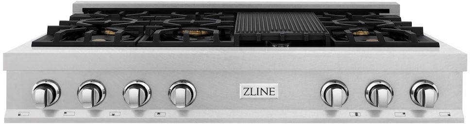 Zline RTSBR48 48 Inch Durasnow Stainless Steel, Brass Burners