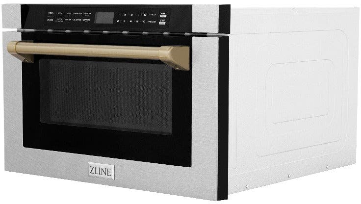 Zline MWDZ1SSHCB Stainless Steel And Champagne Bronze Accents