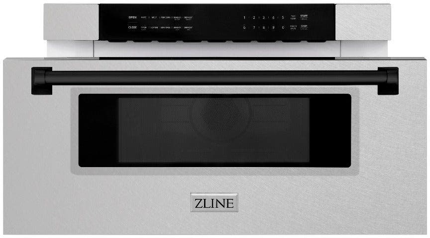 Zline MWDZ30SSMB Durasnow Stainless Steel With Matte Black Accents
