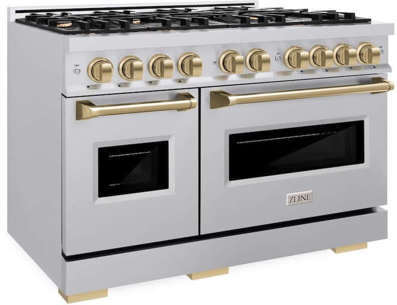 Zline CDRZ48CB Stainless Steel With Champagne Bronze Accents