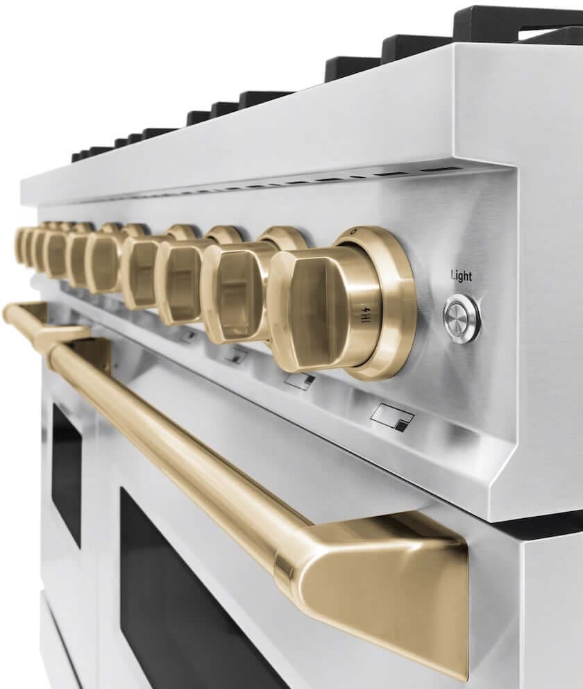 Zline CDRZ48CB Stainless Steel With Champagne Bronze Accents