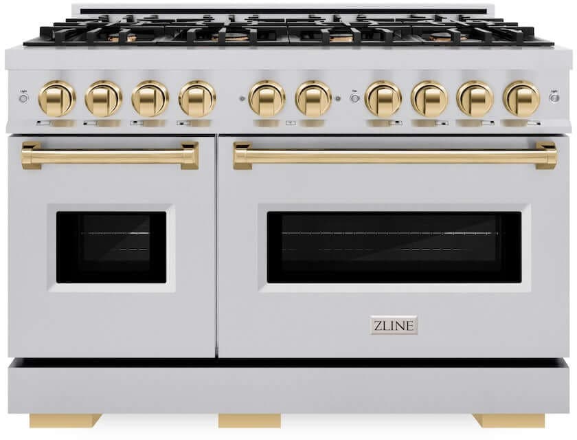 Zline CDRZ48G Stainless Steel With Polished Gold Accents