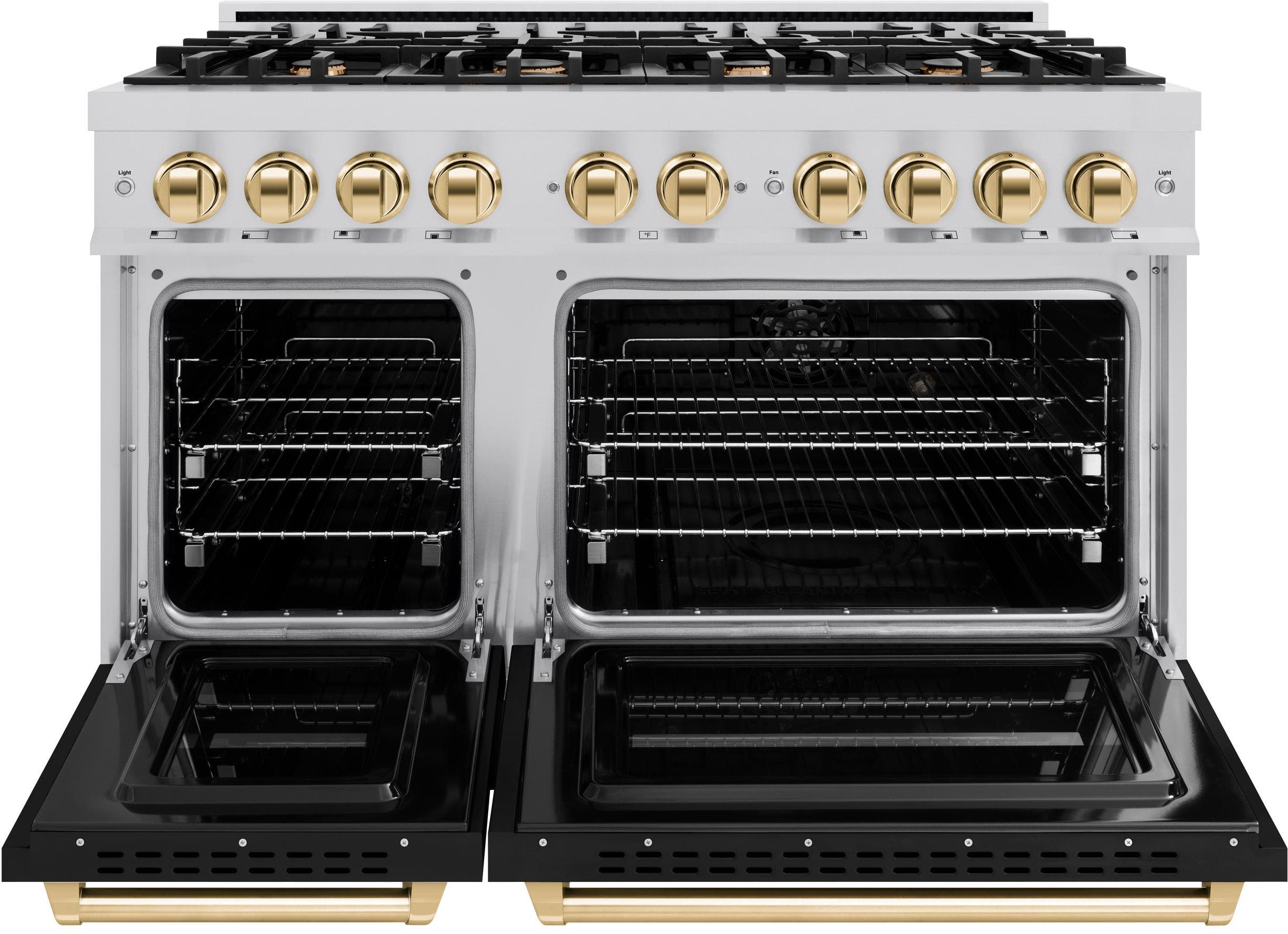 Zline CDRZBLM48G Stainless Steel With Black Matte Door And Polished...