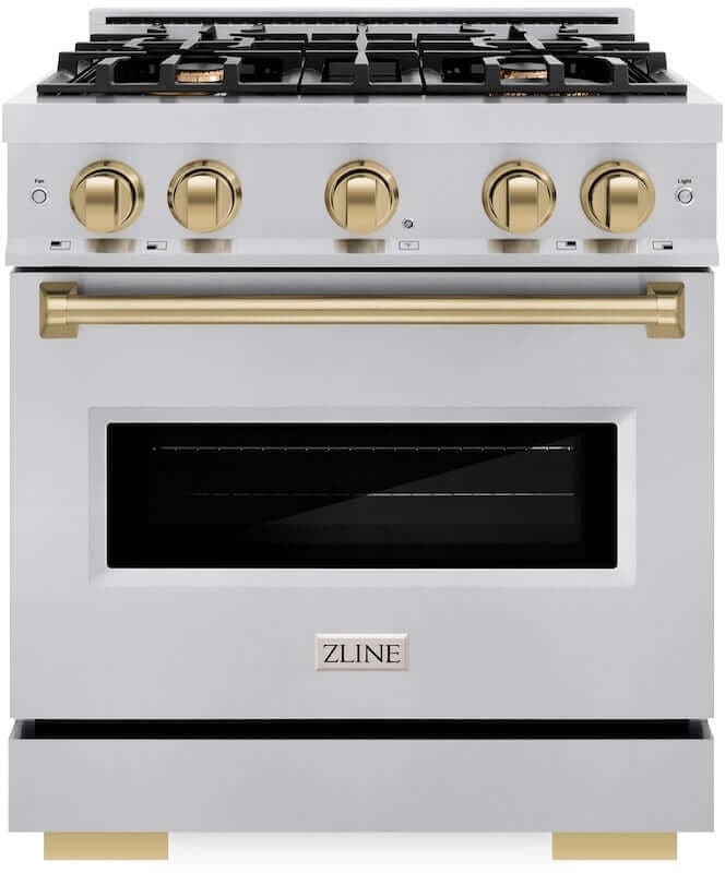 Zline CGRZ30CB Stainless Steel With Champagne Bronze Accents
