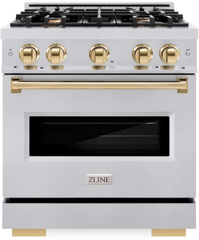 Zline CGRZ30G Stainless Steel With Polished Gold Accents