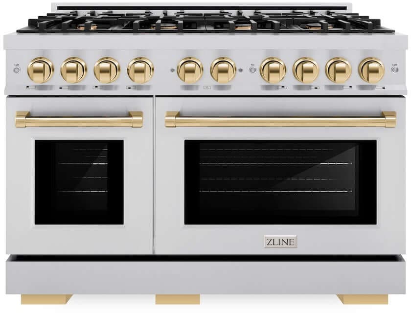 Zline HDRZ48G Stainless Steel With Polished Gold Accents