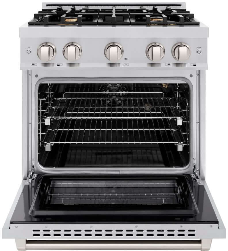 Zline HGRBR30 Stainless Steel With 4 Brass Burners