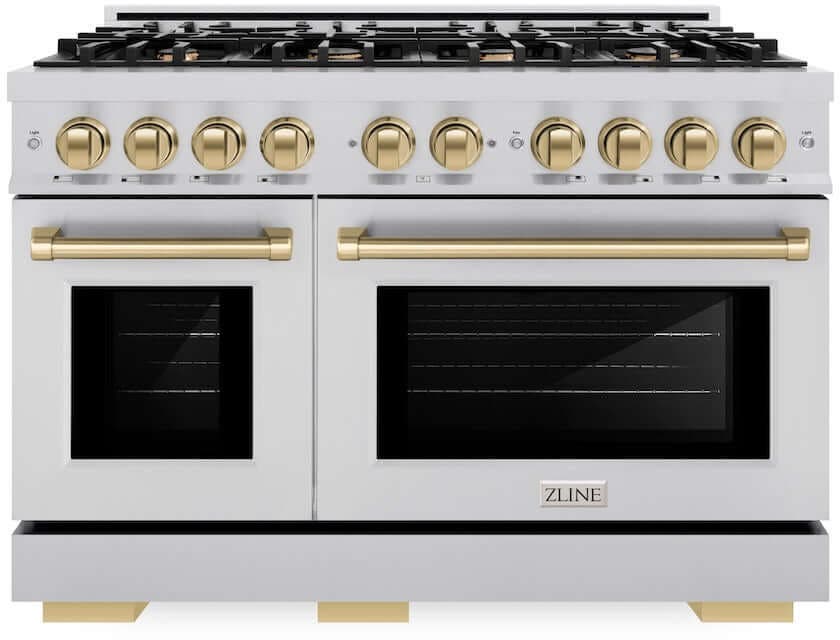 Zline HGRZ48CB Stainless Steel With Champagne Bronze Accents