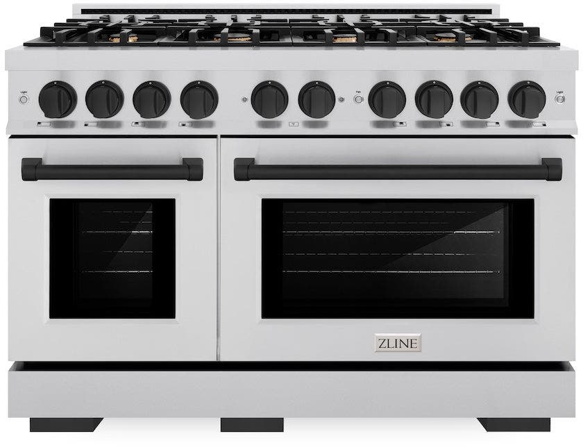 Zline HGRZ48MB Stainless Steel With Matte Black Accents