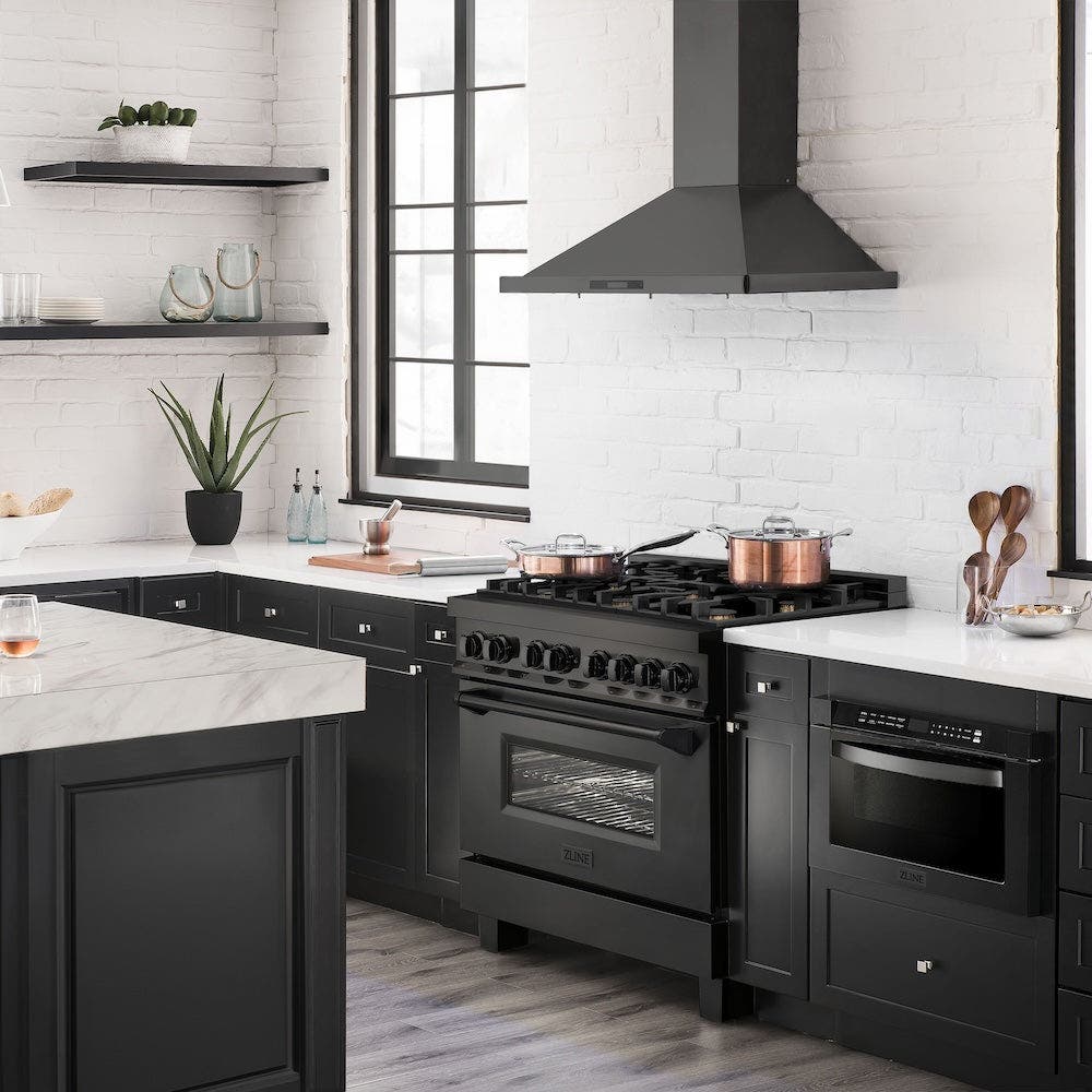 Zline RABBR36 Black Stainless Steel