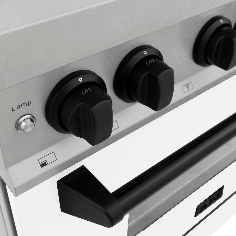 Zline RASZWM48MB Durasnow Stainless Steel with White Matte Door and...