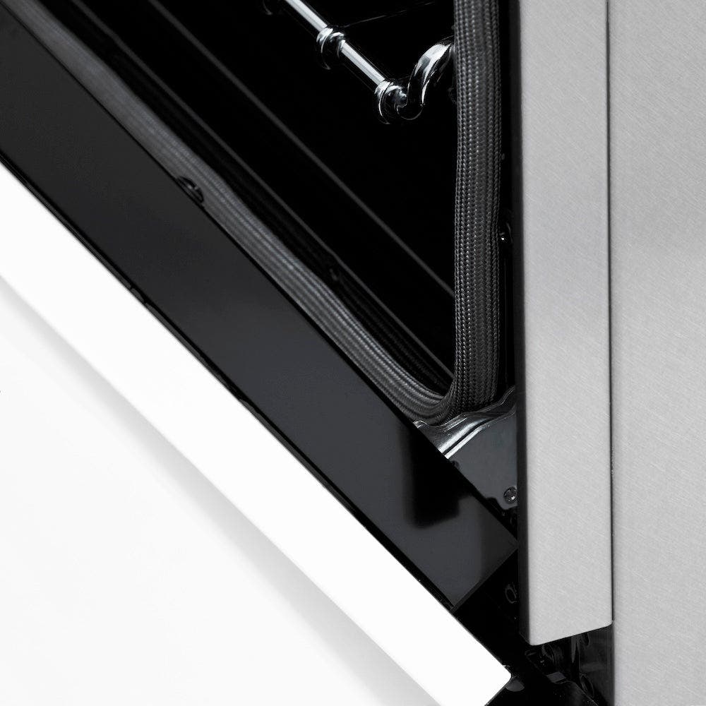 Zline RASZWM48MB Durasnow Stainless Steel with White Matte Door and...