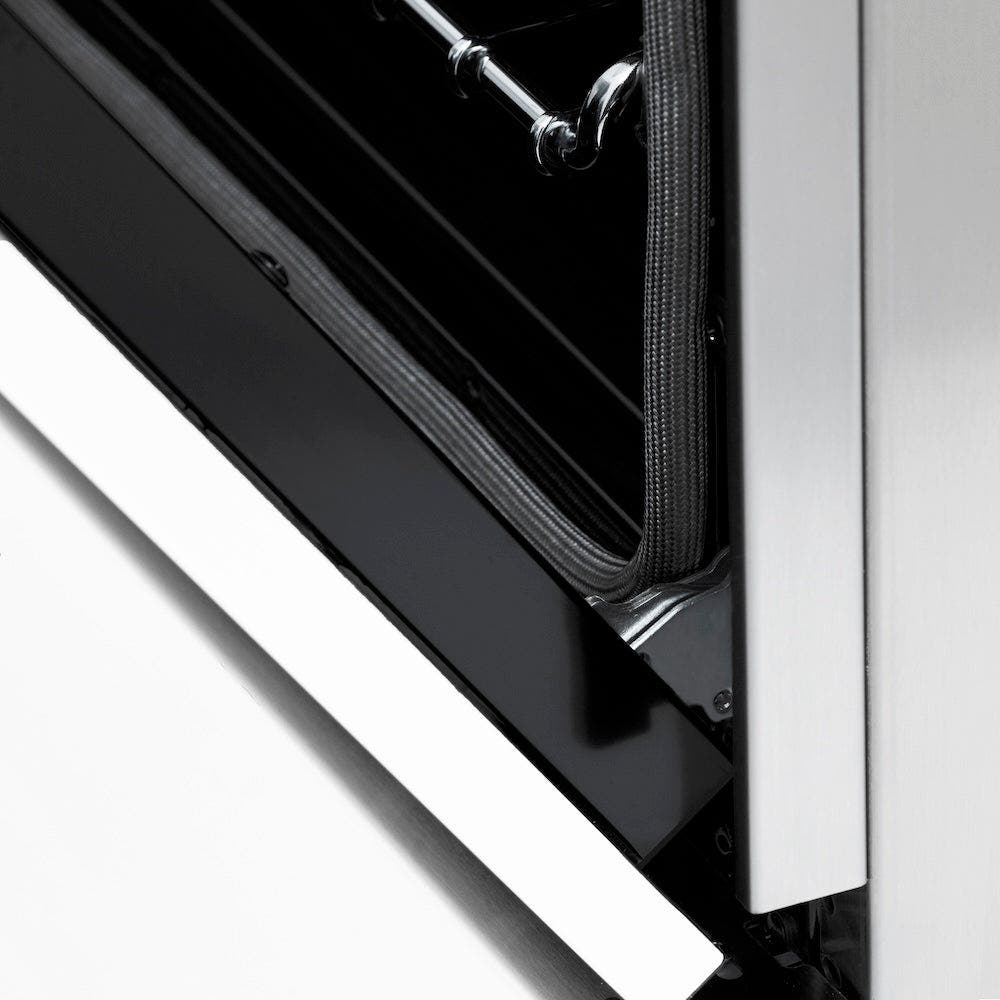 Zline RAZWM48MB Stainless Steel With White Matte Door And Matte Bl...