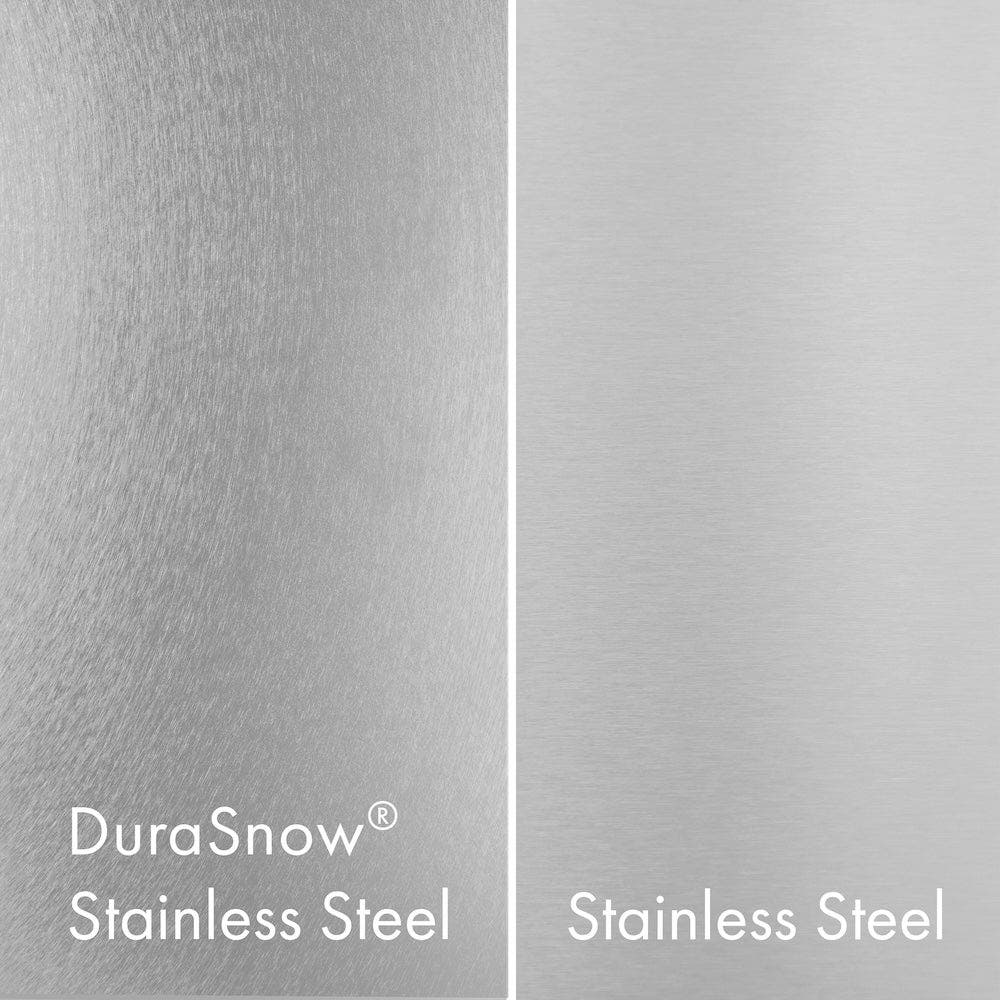 Zline SDRSZBLM48CB DuraSnow Stainless Steel With Black Matte Door And...
