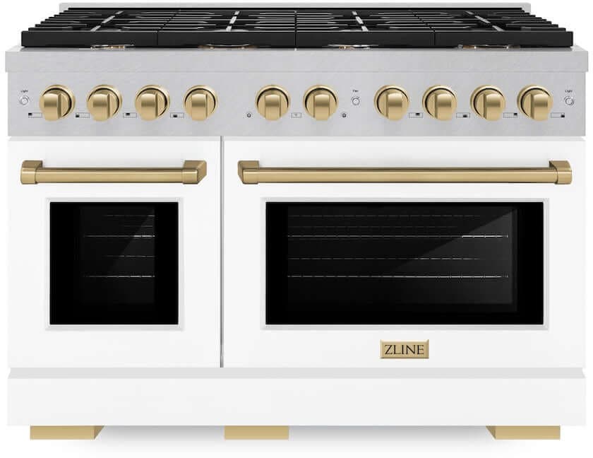 Zline SDRSZWM48CB DuraSnow Stainless Steel With White Matte Door And...