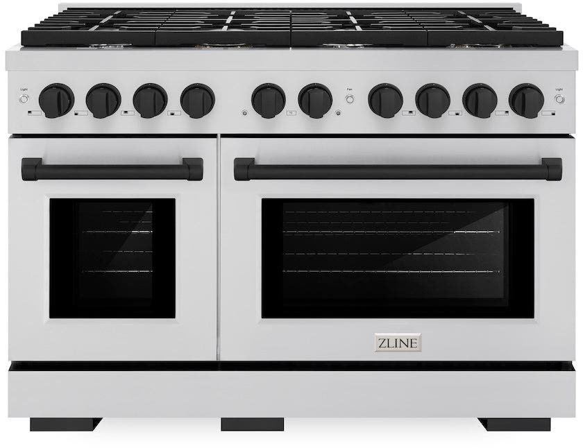 Zline SDRZ48MB Stainless Steel With Matte Black Accents