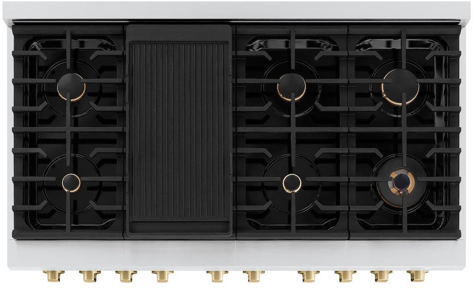 Zline SDRZBLM48CB Stainless Steel With Black Matte Door And Champagn...