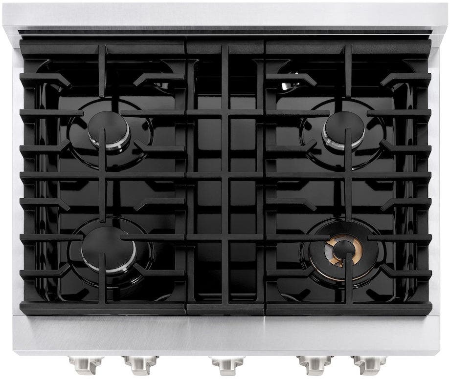 Zline SGRSBLM30 Durasnow Stainless Steel With Black Matte Door