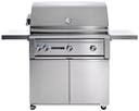 36 Inch Freestanding Gas Grill with ProSear™ Infrared Burner, 2 Grill Surface Lights, Fluid Rotation Handle, Ready Rotisserie, Blue-Lit Control Knobs, Temperature Gauge and Lynx Hood Assist