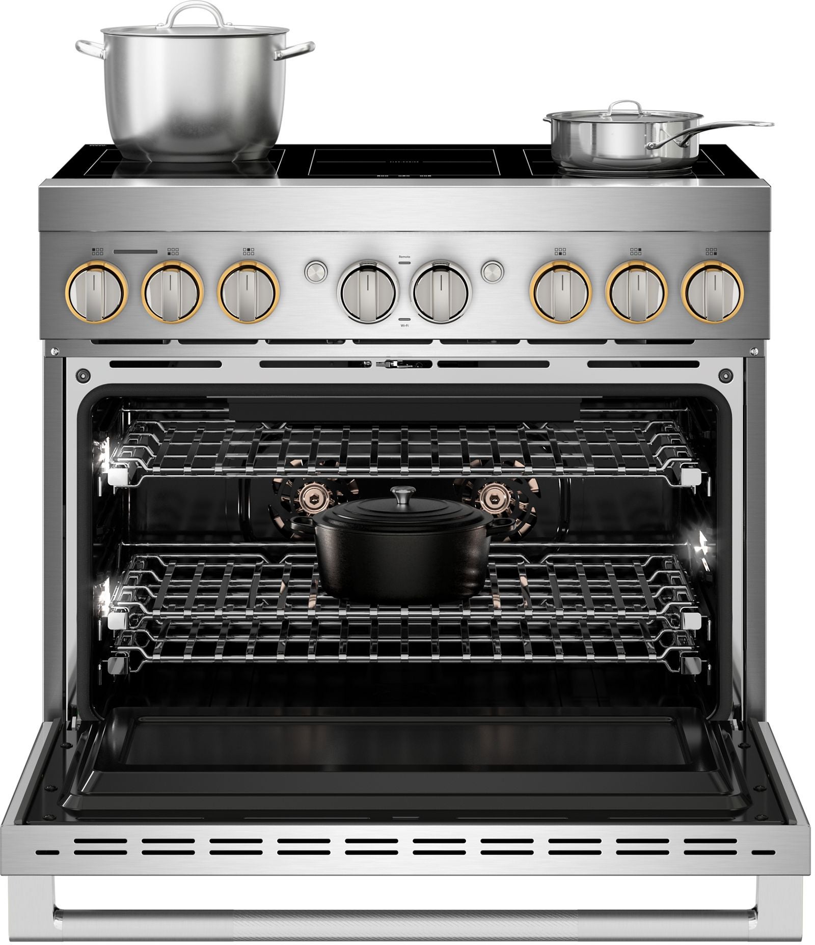 Jenn Air JPIFC736RL 36 Inch Freestanding Induction Smart Range
