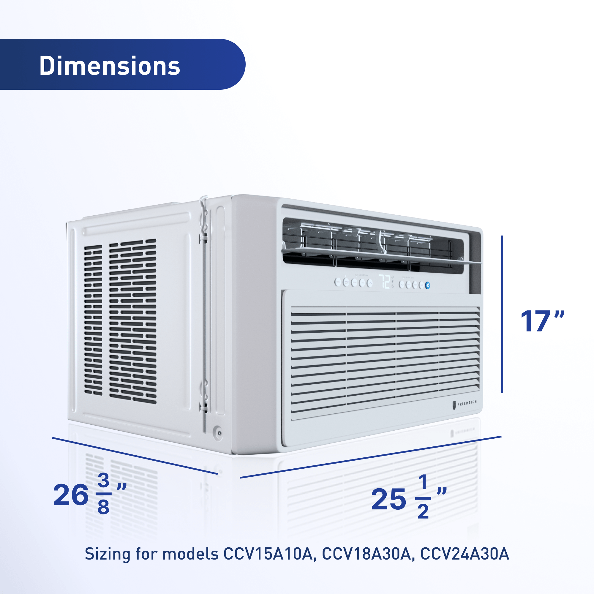 Friedrich CCV08A10A Window Air Conditioner: 8000 Btu | Plesser's