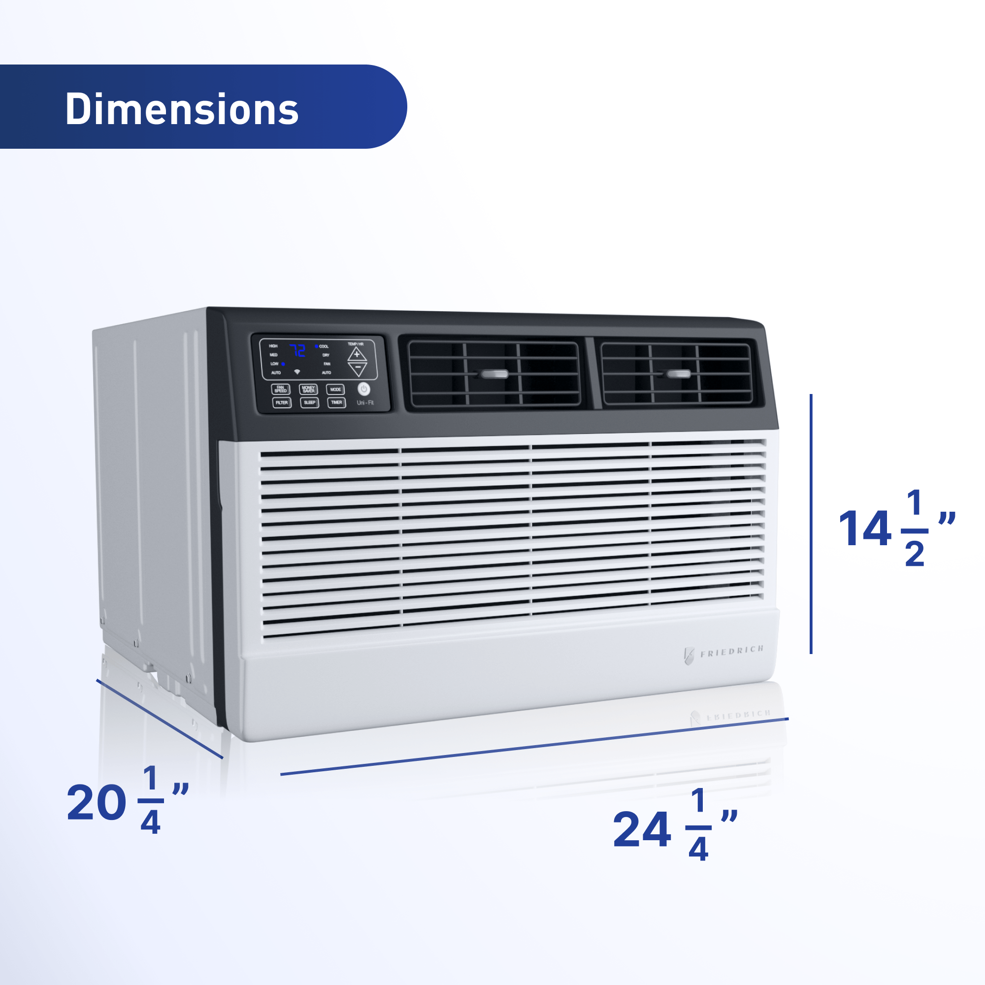 Friedrich UCT10B10A 10000 Btu White