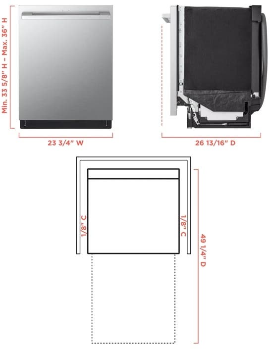 LG Studio SDWB24S3 Stainless Steel