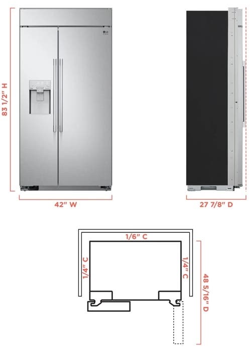 LG Studio SRSXB2622S Stainless Steel with Dispenser