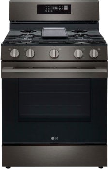 LG LRGN6323Z 30 Inch Smart Freestanding Smart Gas Range Black